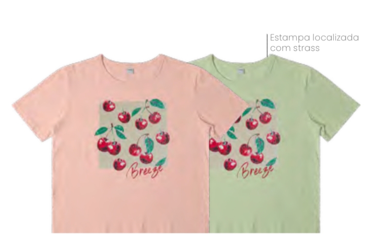 T-SHIRT MEIA MALHA CEREJA - Imagem 4
