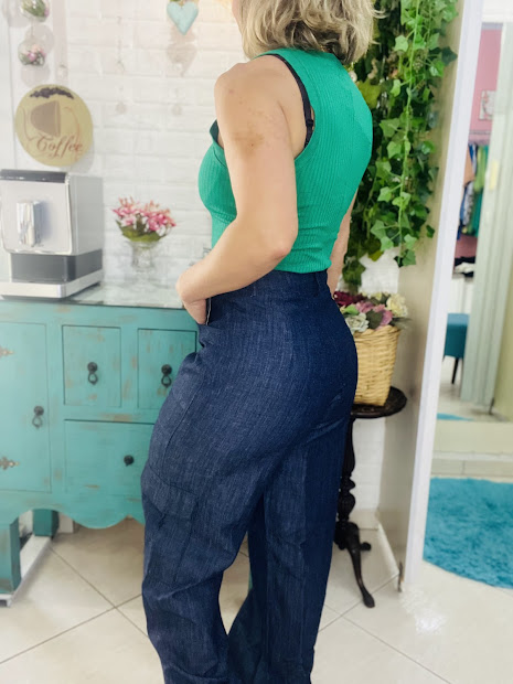 CALÇA CARGO JEANS - Imagem 6