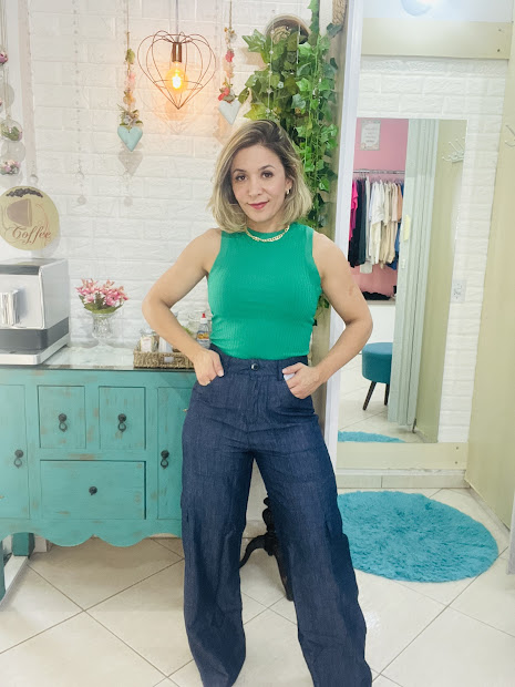 CALÇA CARGO JEANS - Imagem 4