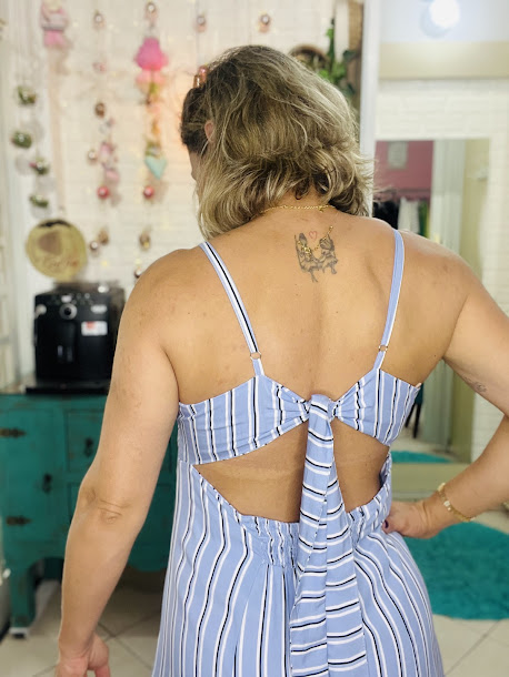 VESTIDO MIDI AMARRAÇÃO NAS COSTAS - Imagem 5