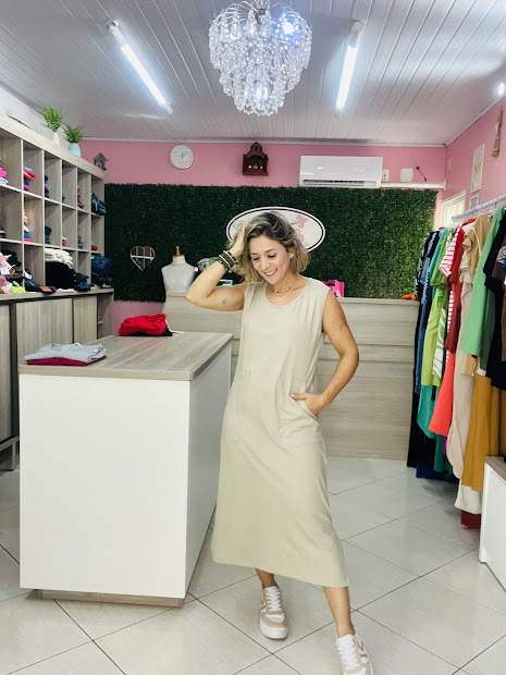 VESTIDO PLUS REGATAO MIDI FLOR DE LIS - Imagem 5