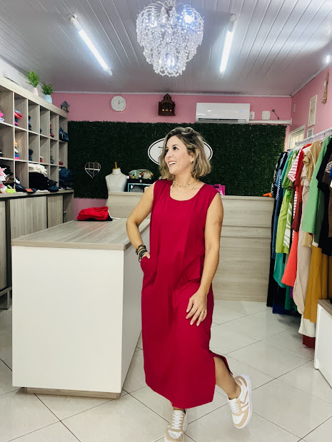 VESTIDO PLUS REGATAO MIDI FLOR DE LIS - Imagem 7