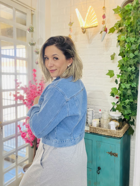 JAQUETA CROPPED JEANS - Imagem 5