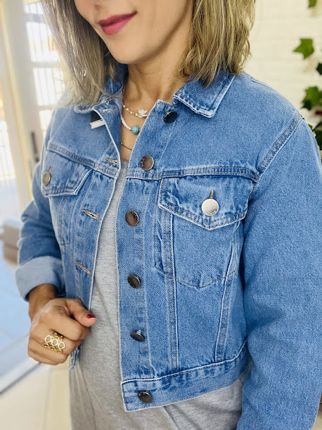 JAQUETA CROPPED JEANS - Imagem 2