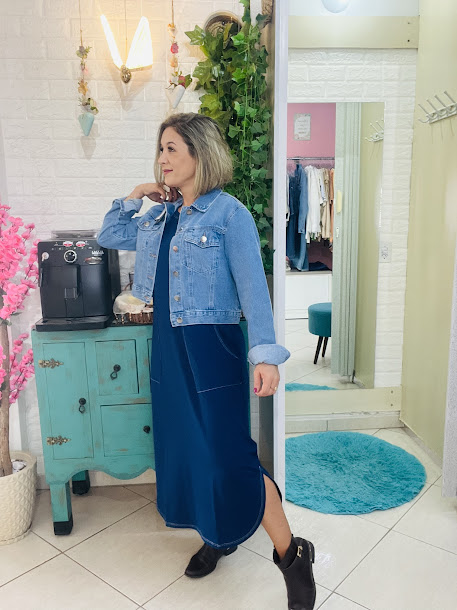 JAQUETA CROPPED JEANS - Imagem 4